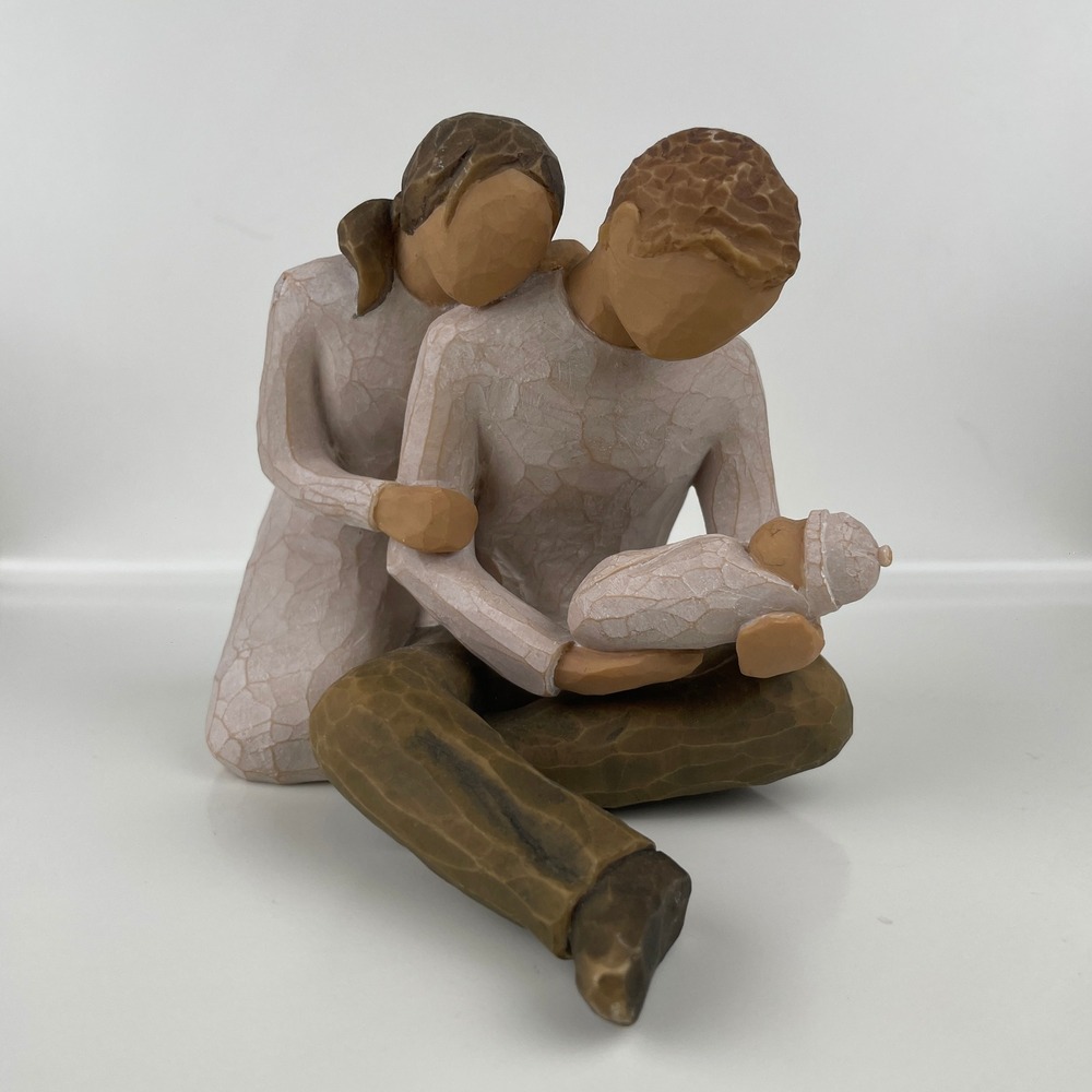 Willow Tree New Life Figurine Susan Lordi DEMDACO Parents Newborn Baby Sculpture